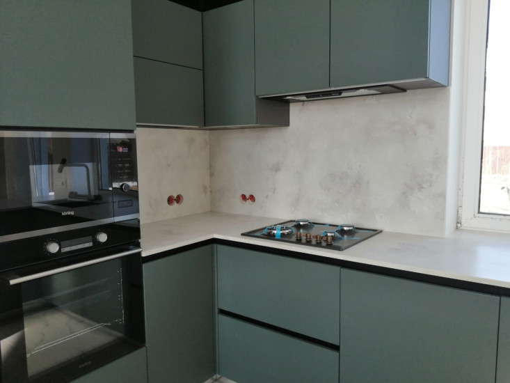 Фото 5. Столешница и стеновая панель из кварцевого агломерата Avant 8100 Мулен от производителя «KARAT». Работаем с 2005 г. Своё оборудование. Бесплатный замер. Гарантия!