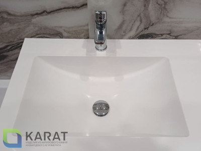 Фото 2. Раковина Ладья акриловый камень от производителя «KARAT». Работаем с 2005 г. Своё оборудование. Бесплатный замер. Гарантия!