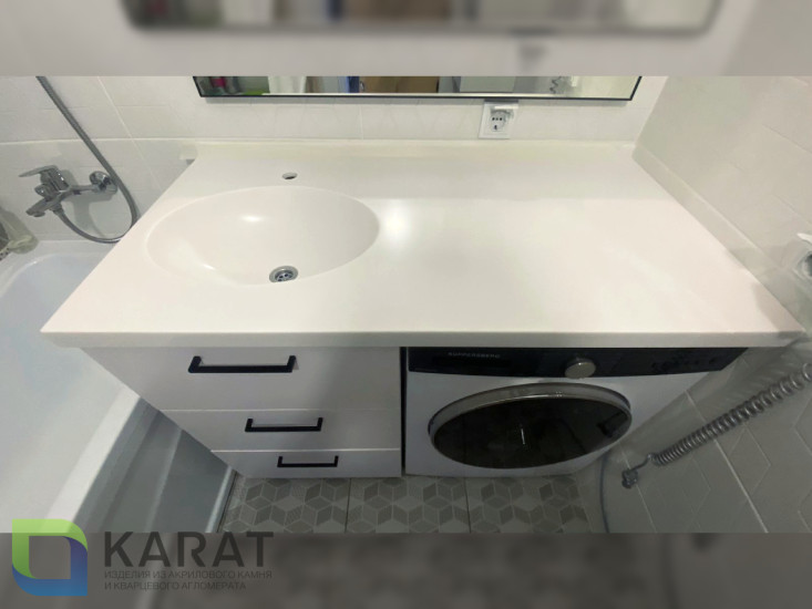 Фото 5. Раковина VN2 акриловый камень от производителя «KARAT». Работаем с 2005 г. Своё оборудование. Бесплатный замер. Гарантия!
