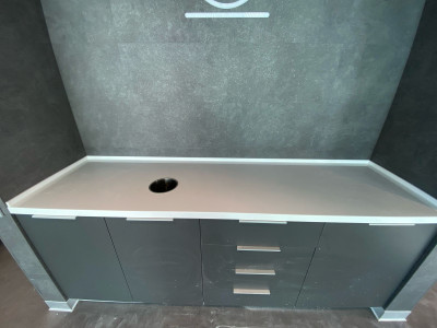 Фото 4. Столешница из акрилового камня Grandex P-104 Pure White от производителя «KARAT». Работаем с 2005 г. Своё оборудование. Бесплатный замер. Гарантия!