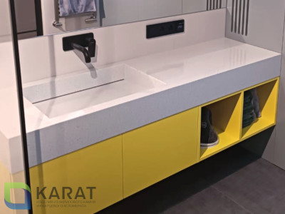 Фото 4. Раковина щелевая акриловый камень от производителя «KARAT». Работаем с 2005 г. Своё оборудование. Бесплатный замер. Гарантия!