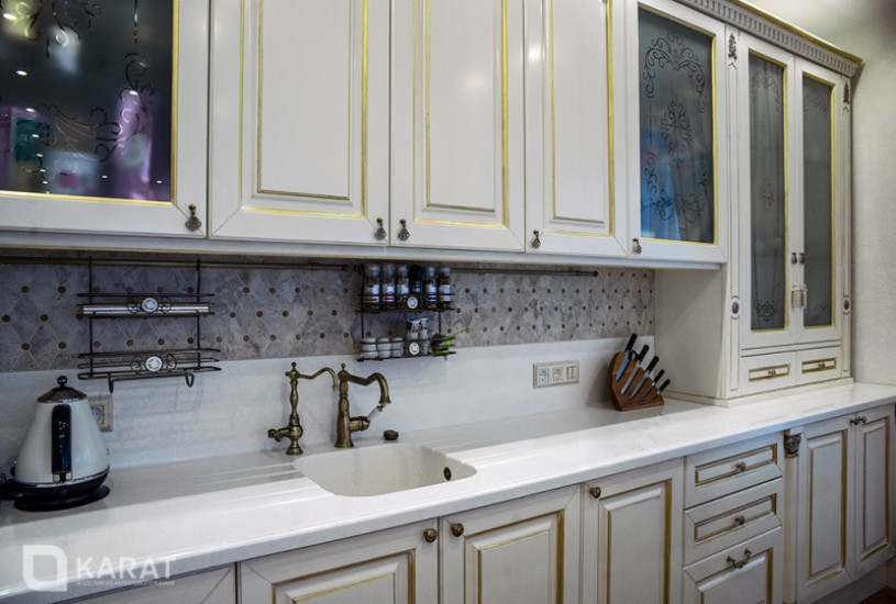 Фото 2. Столешница с вырезом на заказ из акрилового камня S-110 от производителя «KARAT». Работаем с 2005 г. Своё оборудование. Бесплатный замер. Гарантия!