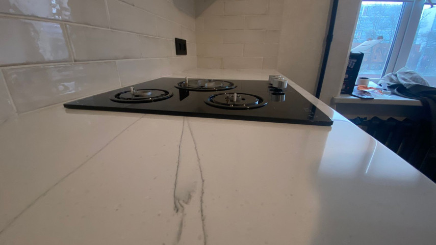 Фото 5. Столешница с мойкой из акрилового камня Grandex C-801 Arezzo от производителя «KARAT». Работаем с 2005 г. Своё оборудование. Бесплатный замер. Гарантия!