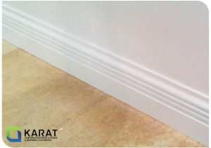 Фото 2. Плинтус из искусственного камня