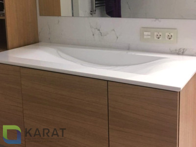 Фото 6. Раковина Карелия XVP акриловый камень от производителя «KARAT». Работаем с 2005 г. Своё оборудование. Бесплатный замер. Гарантия!