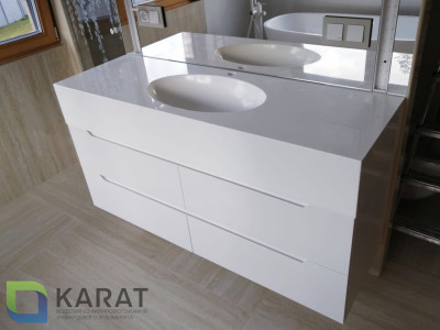 Фото 2. Раковина VN3 акриловый камень от производителя «KARAT». Работаем с 2005 г. Своё оборудование. Бесплатный замер. Гарантия!