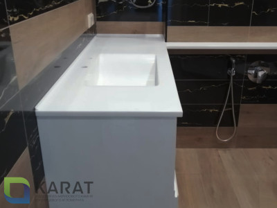 Фото 3. Раковина Карелия XVP акриловый камень от производителя «KARAT». Работаем с 2005 г. Своё оборудование. Бесплатный замер. Гарантия!