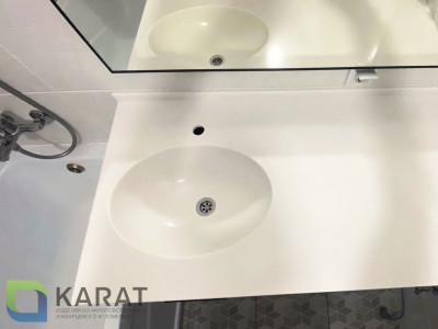 Фото 1. Раковина VN2 акриловый камень от производителя «KARAT». Работаем с 2005 г. Своё оборудование. Бесплатный замер. Гарантия!