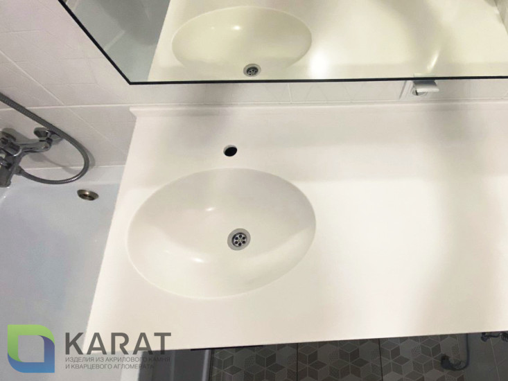 Фото 1. Раковина VN2 акриловый камень от производителя «KARAT». Работаем с 2005 г. Своё оборудование. Бесплатный замер. Гарантия!