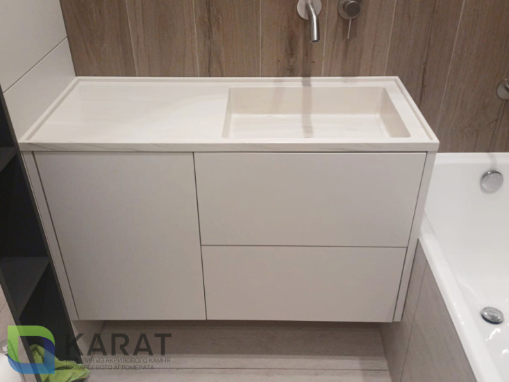 Фото 4. Раковина КP акриловый камень от производителя «KARAT». Работаем с 2005 г. Своё оборудование. Бесплатный замер. Гарантия!