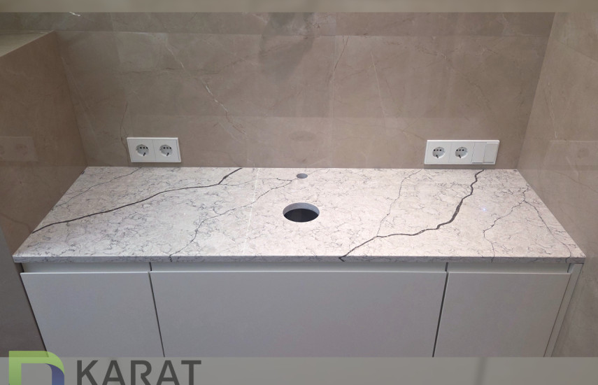 Фото 3. Большой комплект изделий из кварцевого агломерата от производителя «KARAT». Работаем с 2005 г. Своё оборудование. Бесплатный замер. Гарантия!