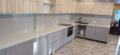 Фото 3. Столешница и стеновые панели из акрилового камня Grandex S-218 Crispy Beige от производителя «KARAT». Работаем с 2005 г. Своё оборудование. Бесплатный замер. Гарантия!